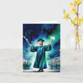 Midnight Blaze – 高校卒業祝 カード (黄色い花)