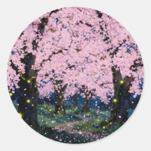 Midnight Bloom - ダークフラワーアート クラシックラウンド