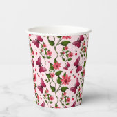 Midnight Bloom Butterfly Floral 紙コップ (裏面)