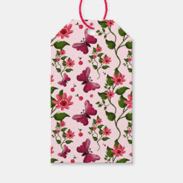Midnight Bloom Butterfly Floral Matching party set ギフトタグ