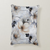 Midnight Bloom Floral Duvet Cover – Elegant  アクセントクッション (裏面(縦))