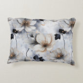 Midnight Bloom Floral Duvet Cover – Elegant  アクセントクッション (裏面)