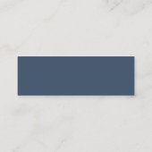 Midnight Blooms | ウェディングサイトRSVPカード スキニー名刺 (裏面)