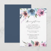 Midnight Blooms | 結婚披露宴カード 出欠カード (正面/裏面)