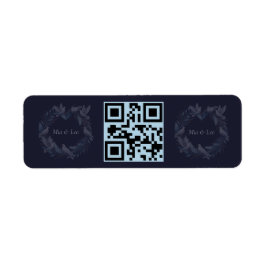 Midnight Blue and Wreath / Boda Azul y Corona ラベル