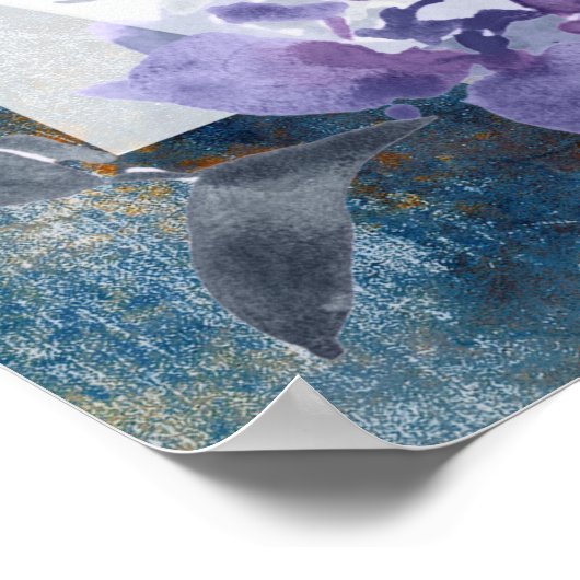 Midnight Blue Anemone、ポスター ポスター (角)