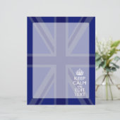 Midnight Blue Calm Have 保 Your Text Union Jack (スタンド正面)