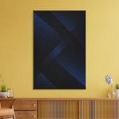 Midnight Blue Depth キャンバスプリント (インサイチュ (リビング))