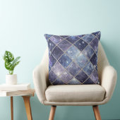 Midnight Blue Diamond Lattice - Starry Night (2) クッション (椅子)