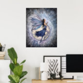 Midnight Blue Fairy Poster by Molly Harrison ポスター (Home Office)