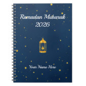 Midnight Blue Gold Dust ノートブック (正面)