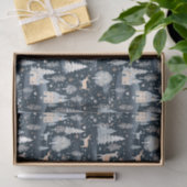 Midnight Blue Snowy Village  薄葉紙 (ギフト)