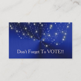 Midnight Blue Starlight Cascade Vote Reminder 名刺