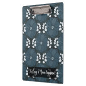 Midnight Botanica | Dark Indigo Floral クリップボード (左)