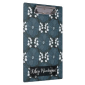 Midnight Botanica | Dark Indigo Floral クリップボード (右)