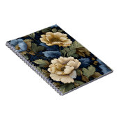 Midnight Botanica — Elegant Floral ノートブック (右側)