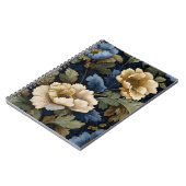 Midnight Botanica — Elegant Floral ノートブック (左側)