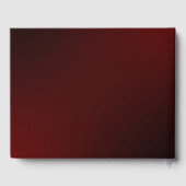 Midnight Burgundy & Gold Floral Wedding ゲストブック (裏面)