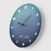 Midnight Calm Gradient ラージ壁時計 (傾斜)