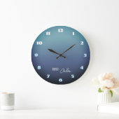 Midnight Calm Gradient ラージ壁時計 (ホーム)