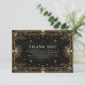 Midnight Celestial Luxe Wedding サンキューカード (スタンド正面)