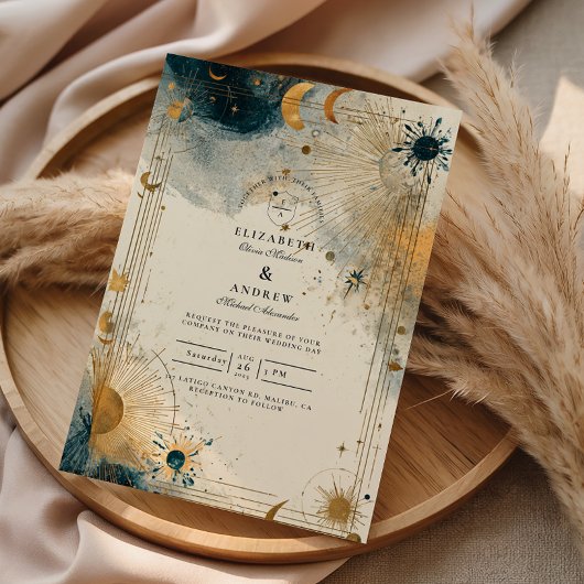 Midnight Celestial Wedding 招待状