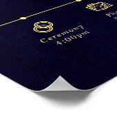 Midnight Celestial Wedding Timeline Welcome ポスター (角)