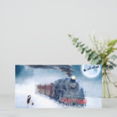 Midnight Christmas Train with Girl and Santa シーズンカード (スタンド正面)