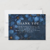 Midnight Copper Garden Wedding サンキューカード (正面)