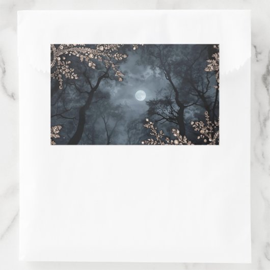 Midnight Crystal 長方形シール (バッグ)