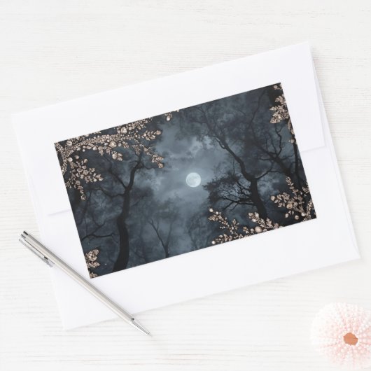 Midnight Crystal 長方形シール (封筒)