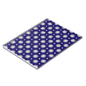 Midnight Daisy Spiral Notebook ノートブック (左側)