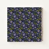 Midnight | Dancing Watercolor Daisies ノートブック (裏面)