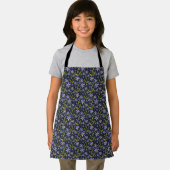 Midnight | Dancing Watercolor Daisies Kids Apron エプロン (インサイチュ)