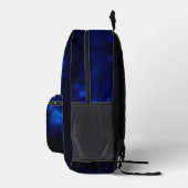 Midnight Dragon Minimalist Initials Back to School プリントバックパック (右)