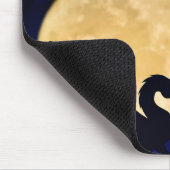 Midnight Dragon Minimalist Initials Back to School マウスパッド (コーナー)