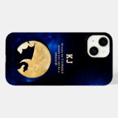 Midnight Dragon Minimalist Initials Back to School Case-Mate iPhoneケース (裏面 (横))