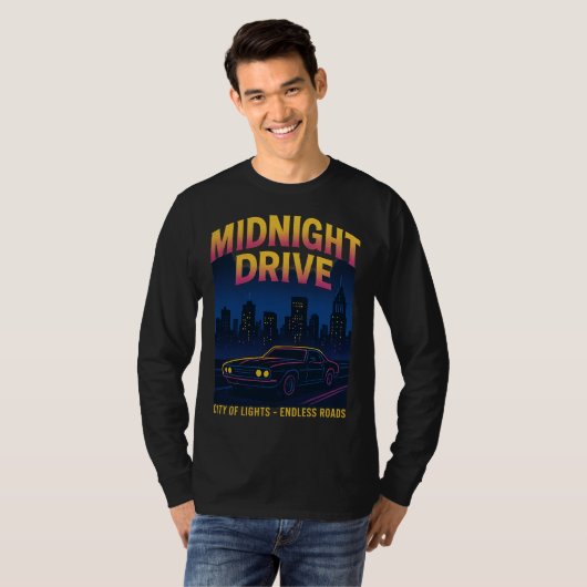Midnight Drive Tシャツ (正面フル)