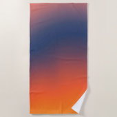 Midnight Ember Gradient ビーチタオル (正面)