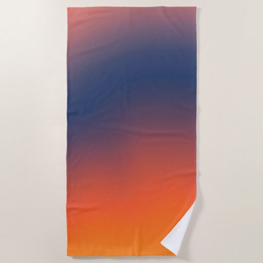 Midnight Ember Gradient ビーチタオル (正面)