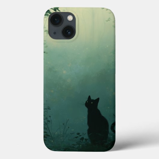 Midnight Familiar – Fantasy Art with Cat Case-Mate iPhoneケース (裏面)