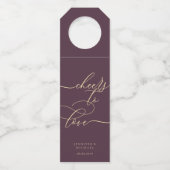 Midnight Fig & Champagne Love Party Celebration ボトルネックタグ (正面)