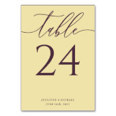 Midnight Fig Simple Elegant Seating テーブルナンバー (裏面)