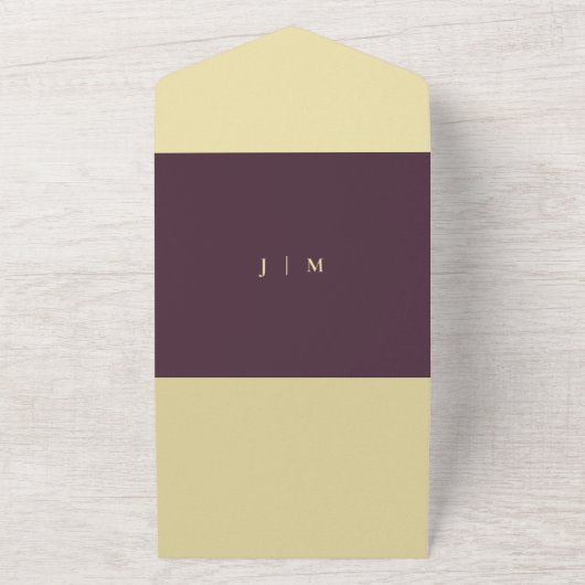 Midnight Fig Wedding script we do All In One オールインワン招待状 (外側)