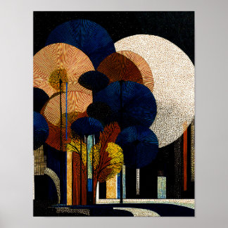 Midnight Forest #13 - 4x5 デジタルダウンロード ポスター