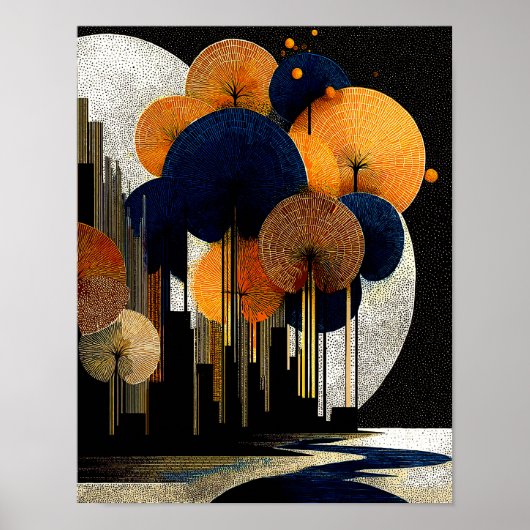 Midnight Forest #17 - 4x5 Digital Download ポスター (正面)