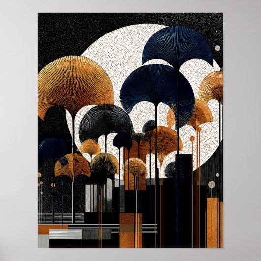 Midnight Forest #6 - 4x5 Digital Download ポスター (正面)