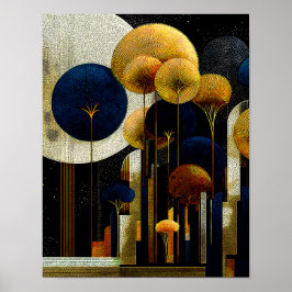 Midnight Forest  #7 - 4x5 Digital Download ポスター