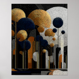 Midnight Forest #9 - 4x5 Digital Download ポスター