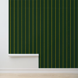 Midnight Forest Green Pinstripes 壁紙